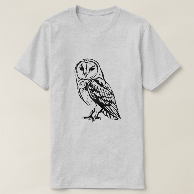 T-shirt Chouette rayée (Design devant)