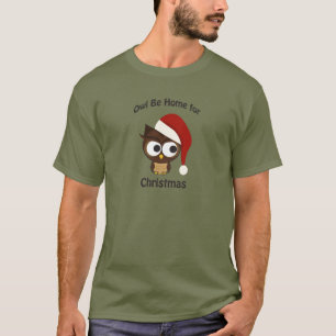 T-shirt Chouette soit à la maison pour Noël !