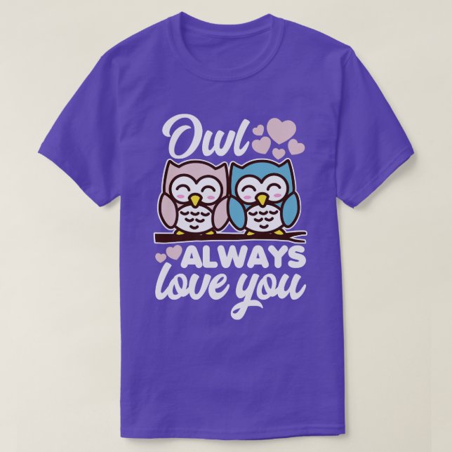 T-shirt Chouette t'aime toujours (Design devant)