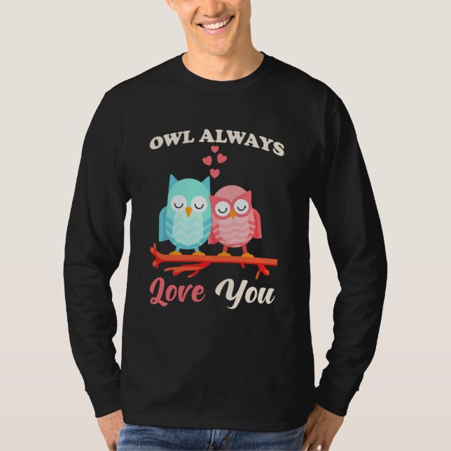 T-shirt Chouette t'aime toujours (Devant)