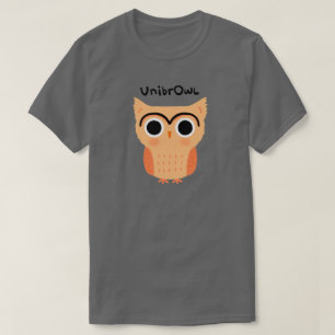 T-shirt Chouette unibrow UnibrOwl Chouette à sourcils mi