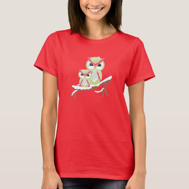 T-shirt Chouettes d'hiver (Devant)