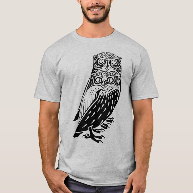 T-shirt Chouettes vintages (Devant)
