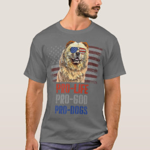 T-shirt Chow Chow Anti-avortement Pro God Pro Chiens Premi