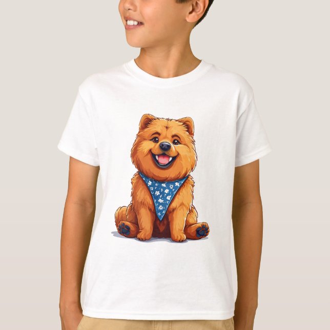 T-shirt Chow Chow Chien (Devant)