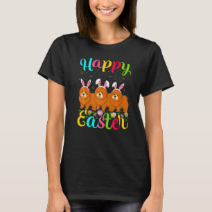 T-shirt Chow Chow Chien Oeuf de Pâques Bunny Chow Chow Hap