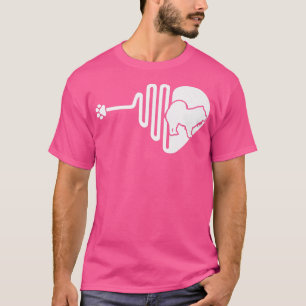 T-shirt Chow chow Chien Paw Heartbeat Propriétaire d'anima