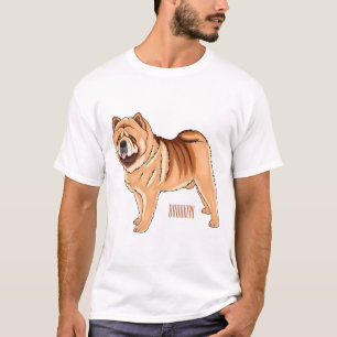 T-shirt Chow Chow dog cartoon