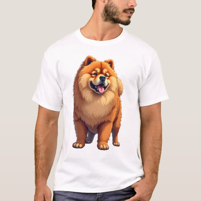 T-shirt Chow Chow Dog Chinese Dog Breed for a Chow Chow Co (Devant)