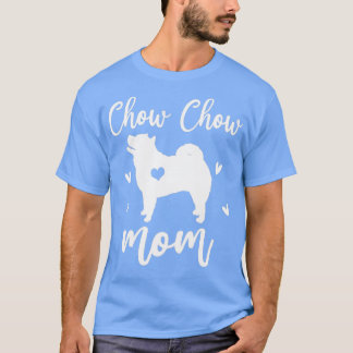 T-shirt Chow Chow Maman Amoureux de les chiens de la Fête 