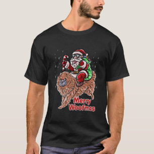 T-shirt Chow Chow Santa Claus Casquette Joyeux chien de No