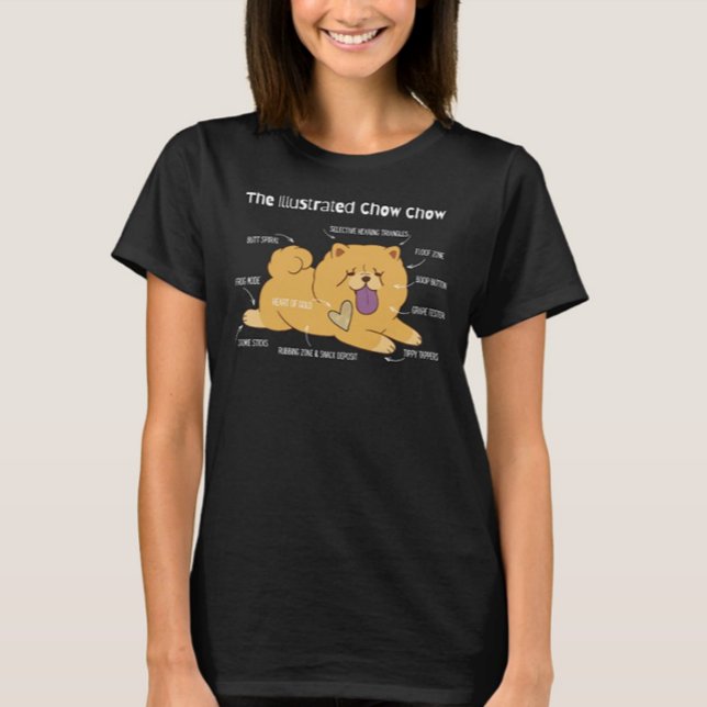 T-Shirt Chow Illustré (Créateur téléchargé)