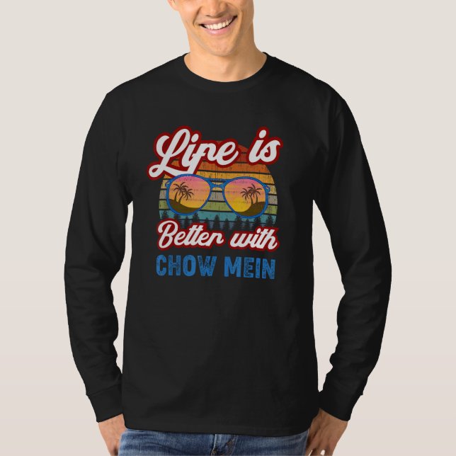 T-shirt Chow Mein Avec Chow Mein Dit : (Devant)