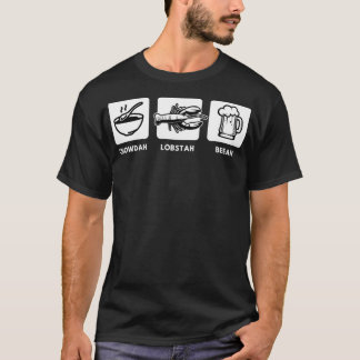T-shirt Chowdah Lobstah Beeah s, Nouvelle-Angleterre Homar