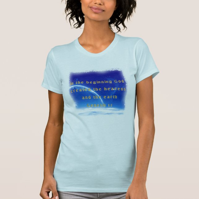 T-shirt chrétien avec le vers de bible (Devant)