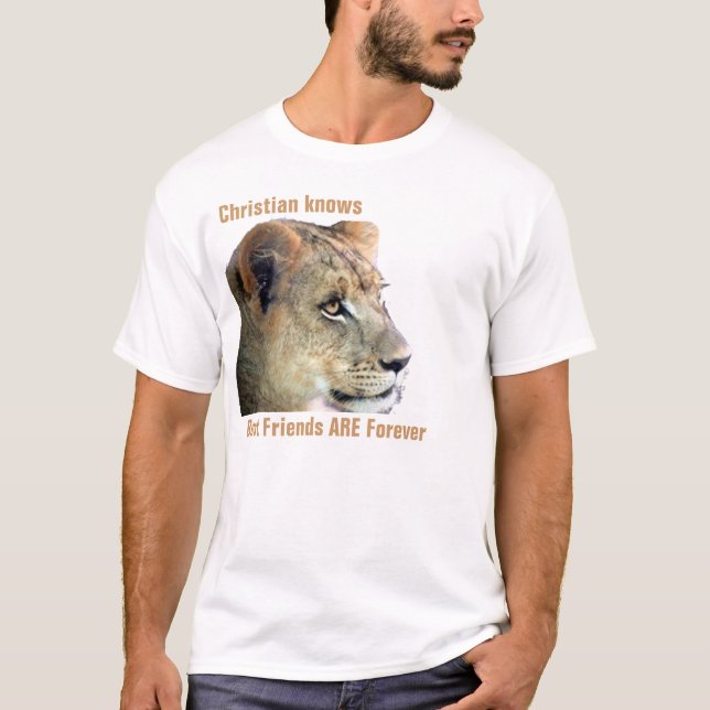 T-shirt chrétien de lion (Devant)