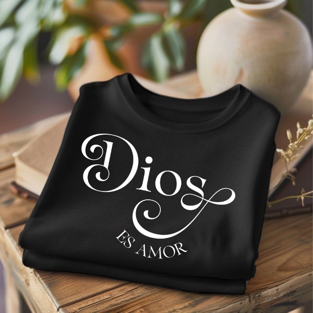 T-shirt chrétien espagnol Dios Es Amor (Créateur téléchargé)
