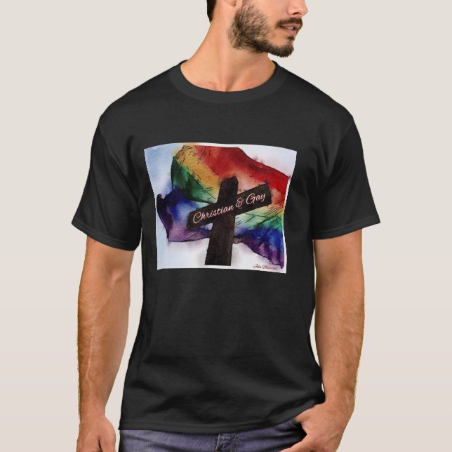 T-shirt Chrétien et homosexuel (Devant)