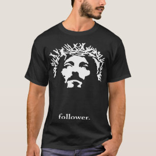T-shirt Chrétien imprimé Relig de visage du Jésus-Christ