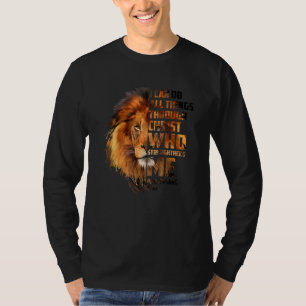T-shirt Chrétien Je Peux Faire Tout Par Le Christ Lion