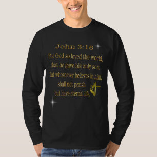 t-shirt chrétien Jean 3:16
