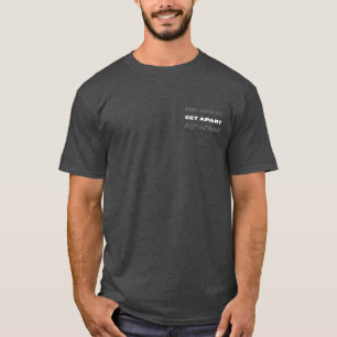 T-Shirt Chrétien Mis à Part – Graphique de Foi