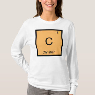 T-shirt Chrétien Nom Chimie Élément Tableau périodique