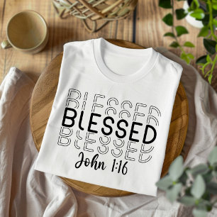 T-shirt chrétien pour hommes et femmes Bénis