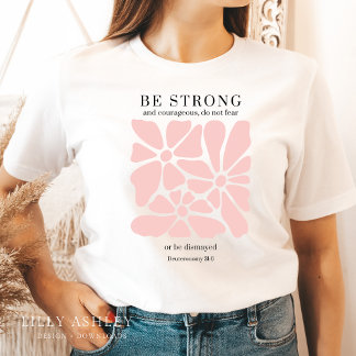 T-shirt chrétien rétro Floral pour sa Bible Verse
