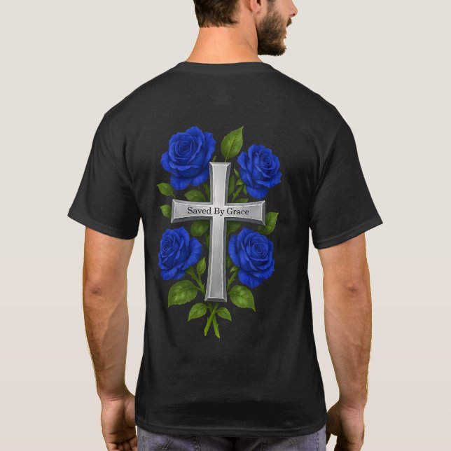 T-shirt Chrétien Sauvé Par La Grâce (Dos)