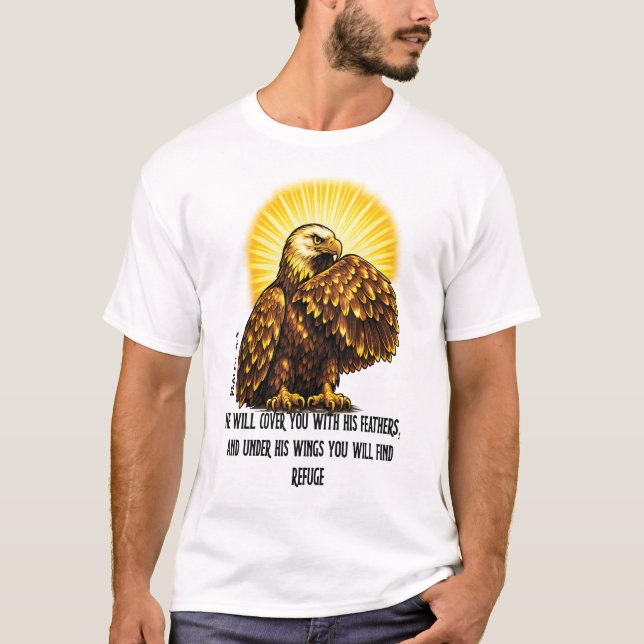T-shirt chrétien Under Eagles Wings (Devant)