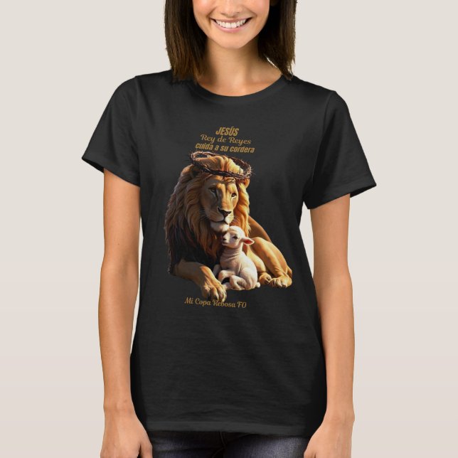 T-shirt chrétienne | Lion de Juda | Jésus  (Devant)
