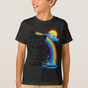 T-shirt Chrétiens Biblique Religieux L'arc-en-ciel Est Die