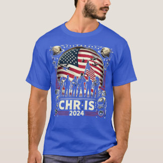 T-shirt Chris 2024 Chris Personnalisé Prénom Pour Hommes