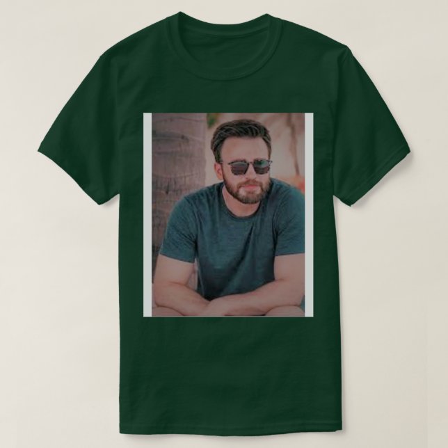 T-shirt Chris Evans Wallpaper (Design devant)
