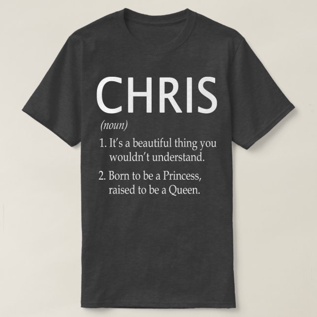 T-shirt Chris Name Gift 125 (Design devant)