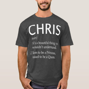 T-shirt Chris Name Gift 179