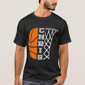 T-shirt Chris Nom Personnalisé Joueur de basket-ball Graph
