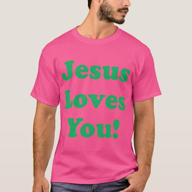 T-shirt Chris Pratt Jesus Vous Aime (Devant)