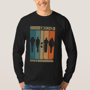T-shirt Chris Prénom Pour Hommes 2024 vintage