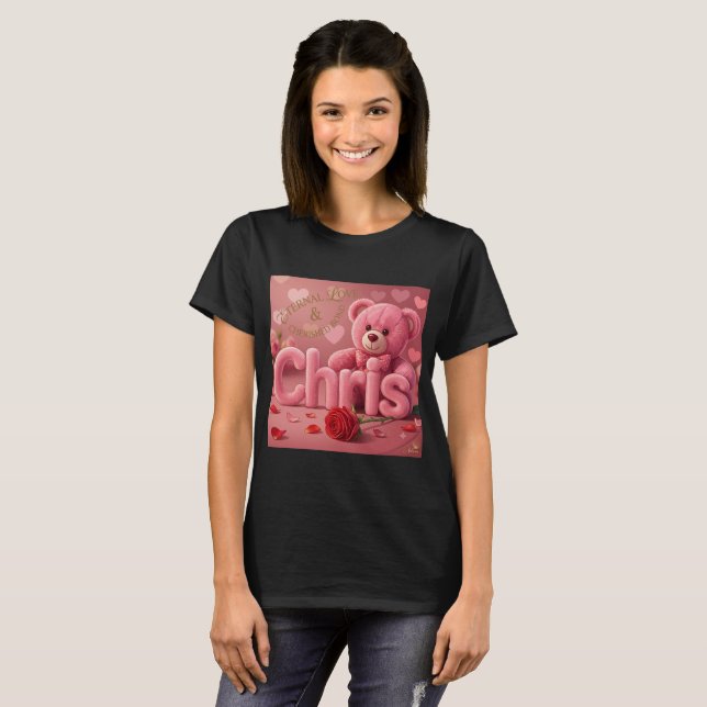 T-Shirt Chris Teddy Bear Amour (Devant entier)