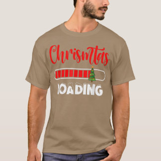 T-shirt Chrismtas Chargement Joyeux Noël Arbre Fête Religi