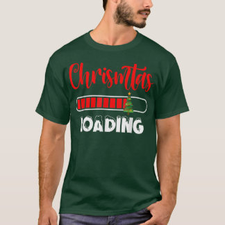 T-shirt Chrismtas Chargement Joyeux Noël Arbre Fête Religi