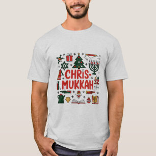 T-shirt Chrismukkah Hanoukka Noël Juif Religieux