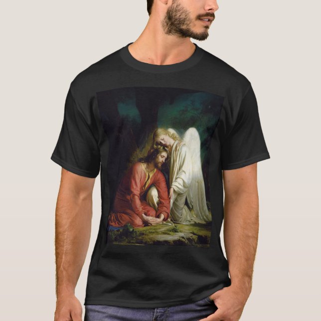T-shirt Christ à Gethsémani par Carl Bloch (Devant)