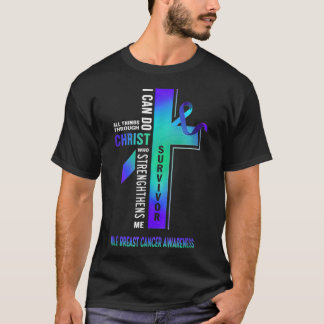 T-shirt Christ Crossing Hommes Sensibilisation au cancer d