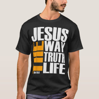 T-shirt Christ est Jésus Le Chemin La Vérité La Vie Chris