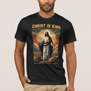 T-shirt Christ est le roi Pâques art chrétien