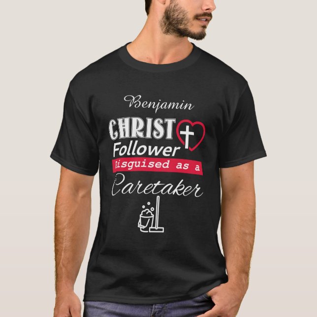T-shirt Christ Follower déguisé en chrétien gardien (Devant)