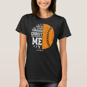 T-shirt Christ Me Renforce Religieux Christian Softbal